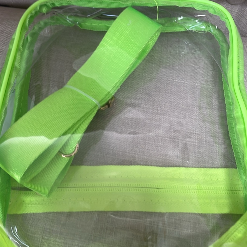 The Spring Shop Neon Green Clear Stadium Bag - Picture 3 of 6